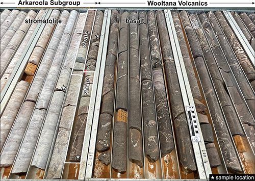 Drill core image of WC05D001