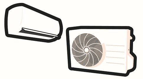 Reverse cycle air conditioner
