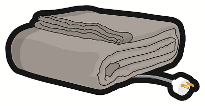 Electric heated rug