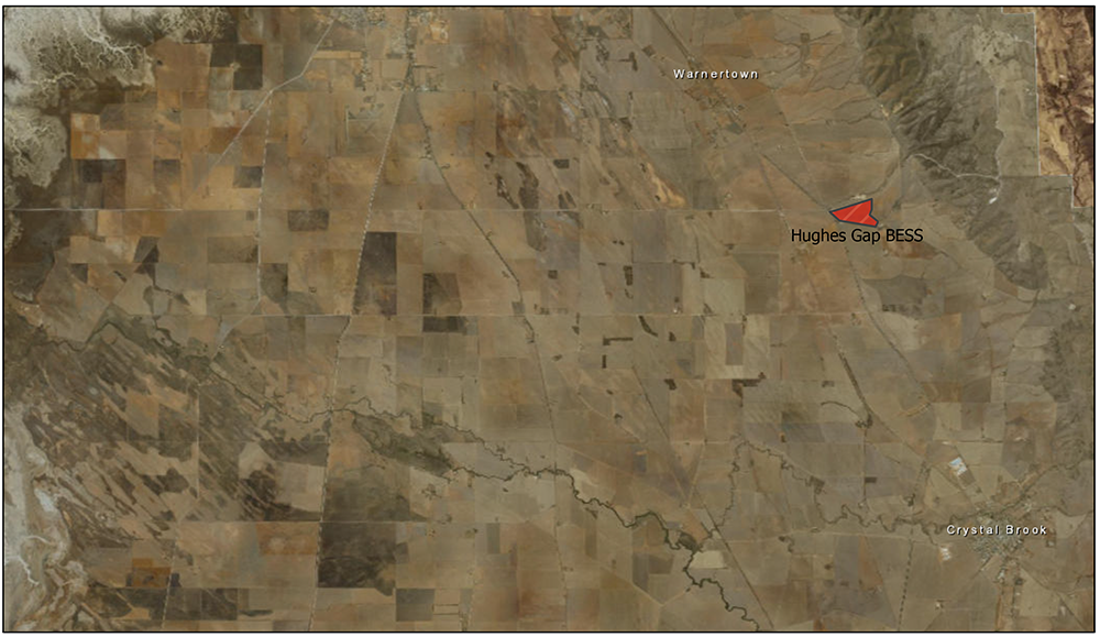 Locality map of the proposed BESS