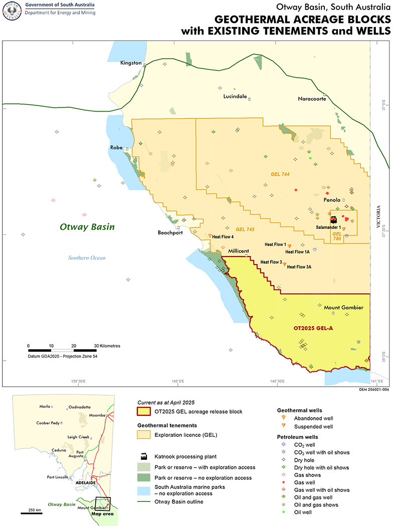 Otway Basin - Geothermal Acreage Blocks