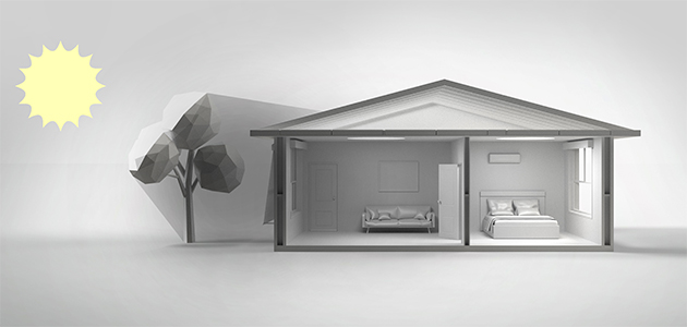 Summer cooling house - day