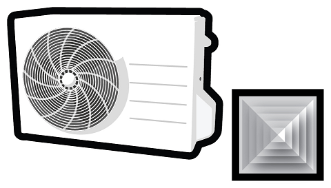 Zone ducted reverse cycle air conditioner